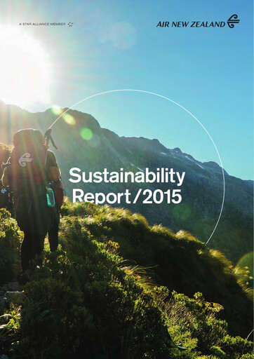 Thumbnail Air New Zealand
 Sustainability Report 2015