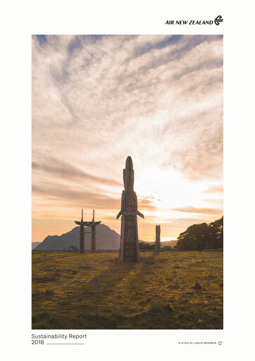 Thumbnail Air New Zealand
 Sustainability Report 2018