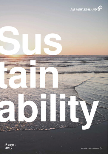 Thumbnail Air New Zealand
 Sustainability Report 2019