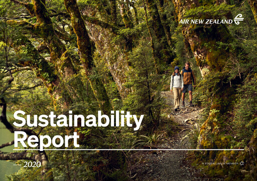 Thumbnail Air New Zealand
 Sustainability Report 2020