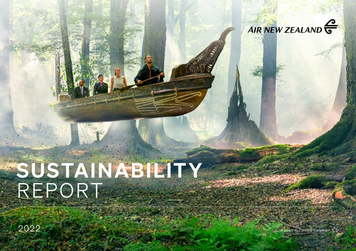Thumbnail Air New Zealand
 Sustainability Report 2022