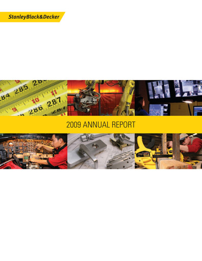 Thumbnail Stanley Black & Decker

 Annual Report 2009