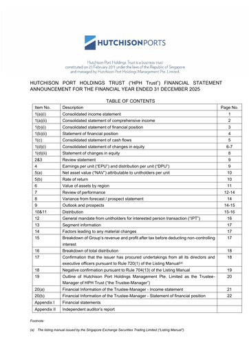 Thumbnail HPH Trust (Hutchison Port) Financial Statement 2025