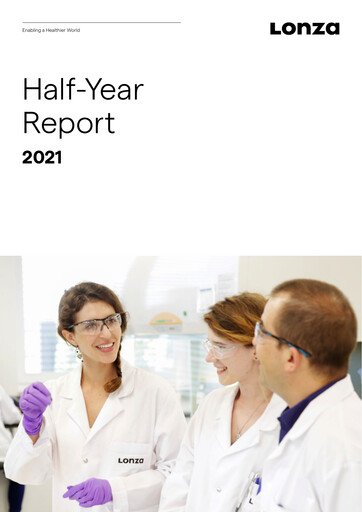 Thumbnail Lonza Half-year Report 2021-h1
