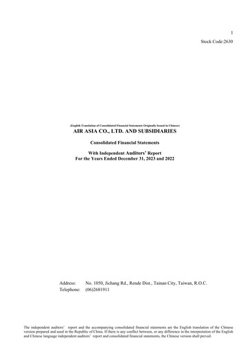 Thumbnail Air Asia Company Limited (AACL) Financial Statement 2023