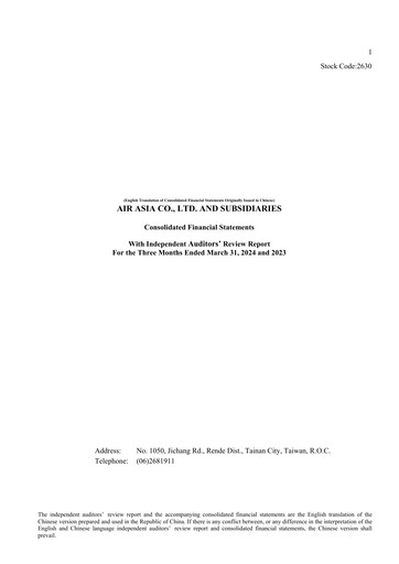 Thumbnail Air Asia Company Limited (AACL) Quarterly Report 2024-q1
