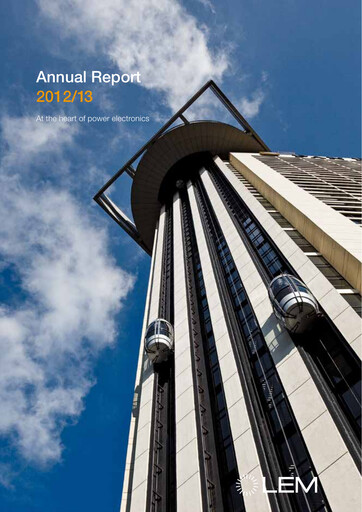 Thumbnail LEM Holding Annual Report 2012-2013