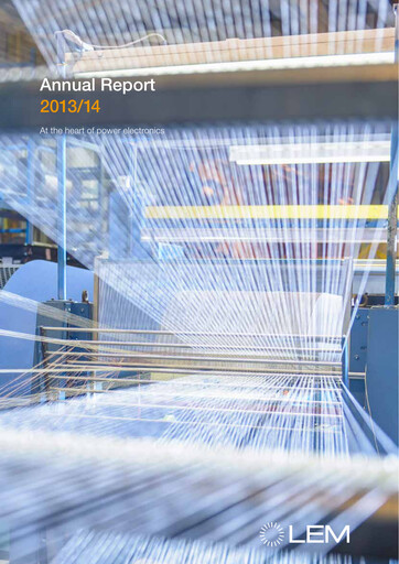 Thumbnail LEM Holding Annual Report 2013-2014