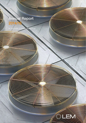 Thumbnail LEM Holding Annual Report 2014-2015