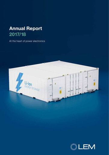 Thumbnail LEM Holding Annual Report 2017-2018