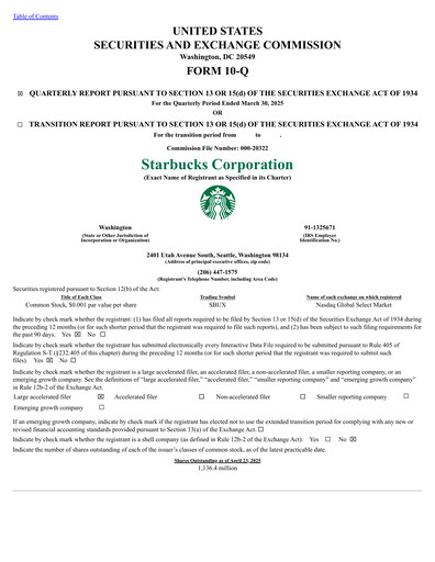 Thumbnail Starbucks Quarterly Report 2025-q2