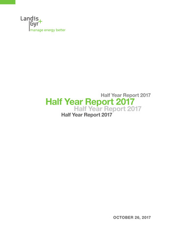 Thumbnail Landis+Gyr Half-year Report 2017-h1