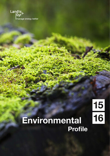 Thumbnail Landis+Gyr Sustainability Report 2015-2016