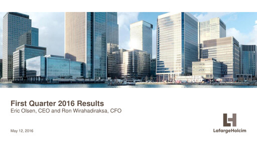 Thumbnail Holcim Group Quarterly Report 2016-q1