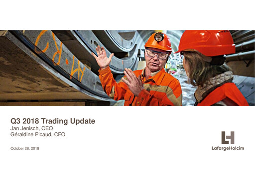 Thumbnail Holcim Group Quarterly Report 2018-q3