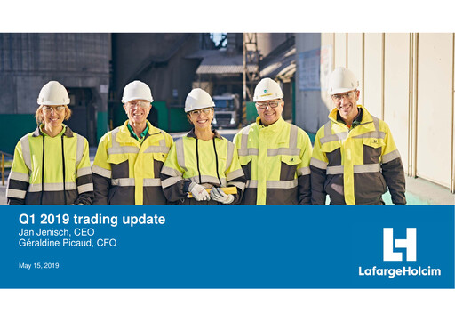 Thumbnail Holcim Group Quarterly Report 2019-q1