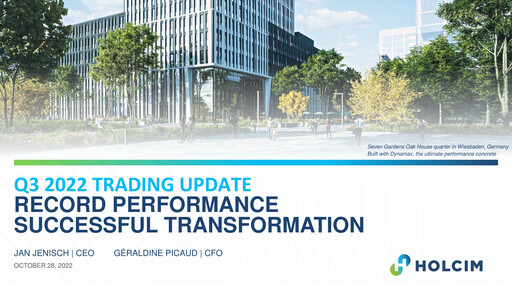 Thumbnail Holcim Group Quarterly Report 2022-q3