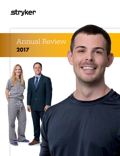 Thumbnail Stryker Corporation Annual Report 2017