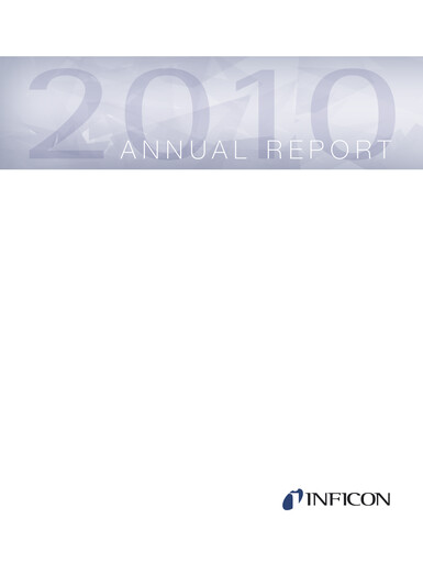 Thumbnail INFICON Annual Report 2010