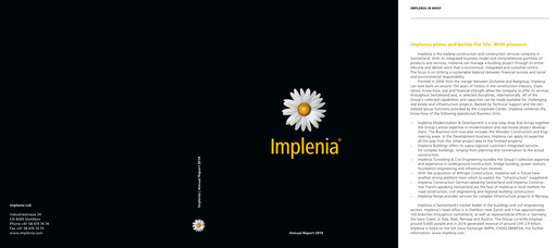 Thumbnail Implenia AG Annual Report 2014