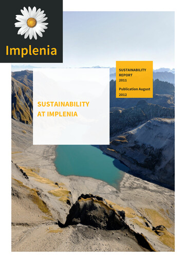 Thumbnail Implenia AG Sustainability Report 2011