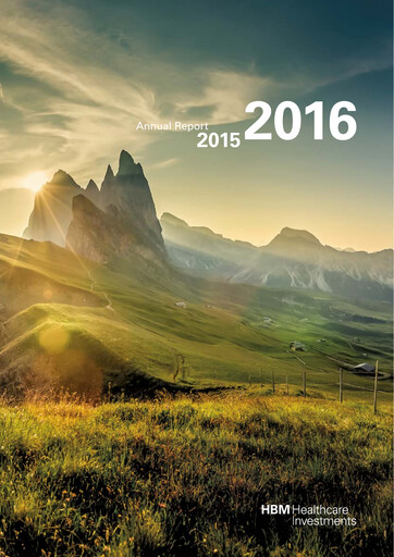 Thumbnail HBM Healthcare Investments Annual Report 2015-2016