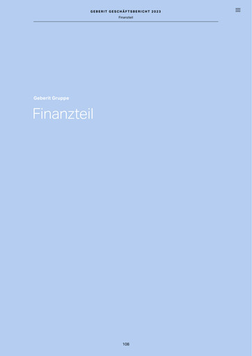 Miniature Geberit Rapport financier 2023
