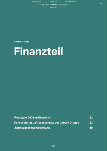 Miniature Geberit Bilan financier 2025