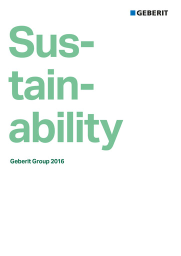Thumbnail Geberit Sustainability Report 2016