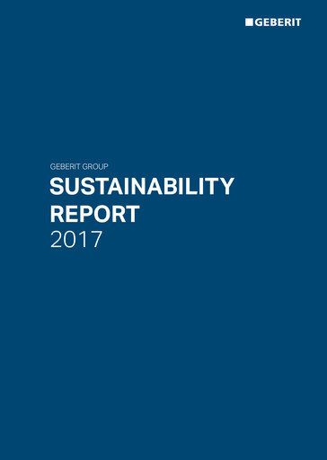 Thumbnail Geberit Sustainability Report 2017
