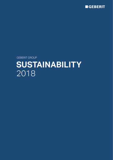 Thumbnail Geberit Sustainability Report 2018