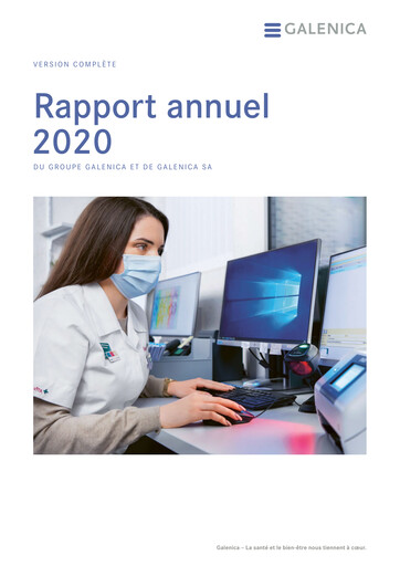 Thumbnail Galenica Annual Report 2020