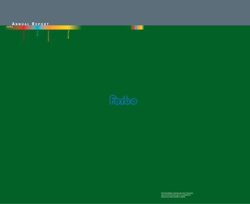 Thumbnail Forbo Holding Annual Report 2001