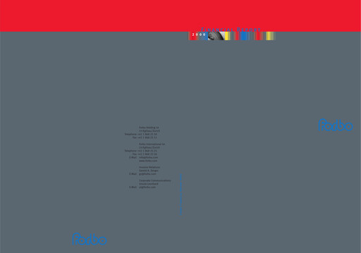 Thumbnail Forbo Holding Financial Statement 2000