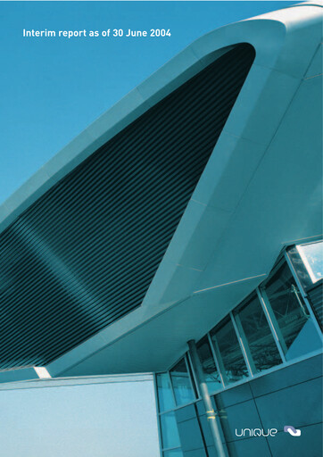 Thumbnail Zurich Airport Half-year Report 2004-h1