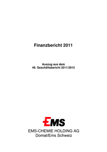 Thumbnail Ems-Chemie Financial Report 2011