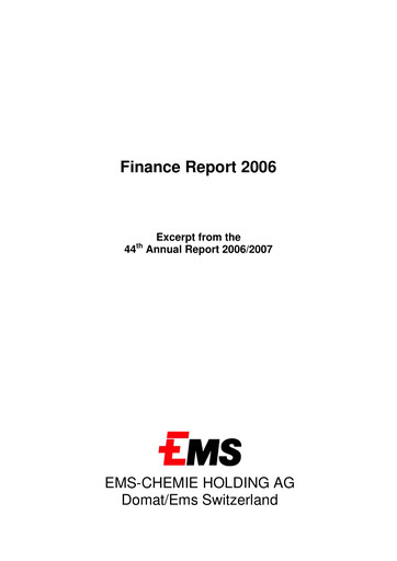 Thumbnail Ems-Chemie Financial Report 2006
