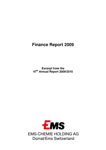 Thumbnail Ems-Chemie Financial Report 2009
