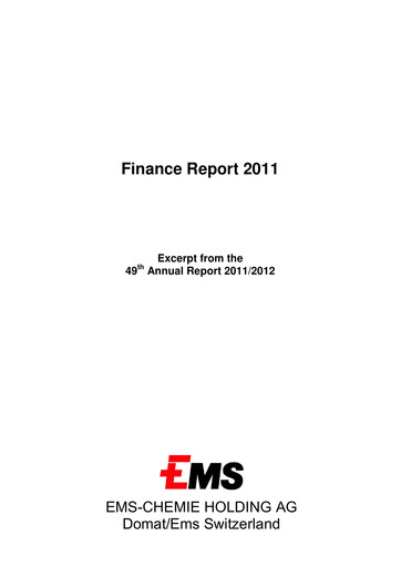 Thumbnail Ems-Chemie Financial Report 2011