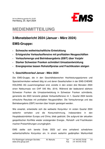 Thumbnail Ems-Chemie Quarterly Report 2024-q1