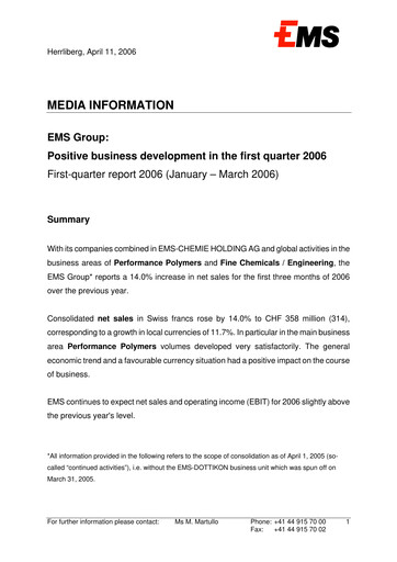 Thumbnail Ems-Chemie Quarterly Report 2006-q1