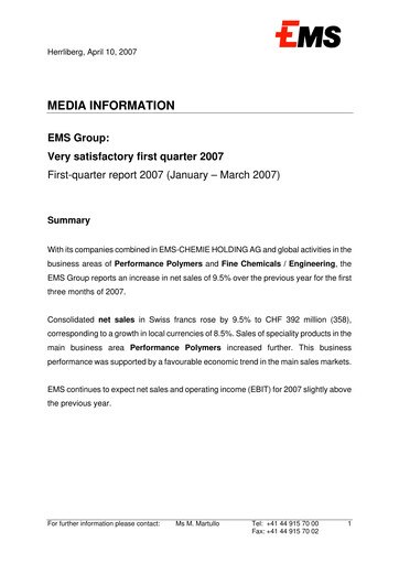 Thumbnail Ems-Chemie Quarterly Report 2007-q1