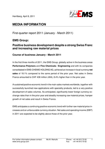 Thumbnail Ems-Chemie Quarterly Report 2011-q1