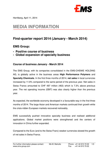 Thumbnail Ems-Chemie Quarterly Report 2014-q1