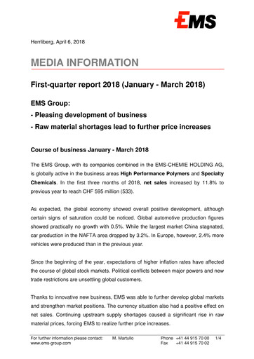 Thumbnail Ems-Chemie Quarterly Report 2018-q1