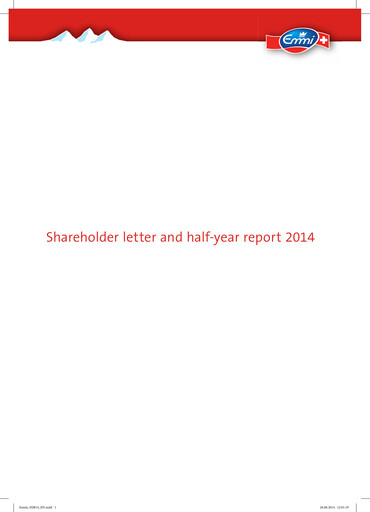 Thumbnail Emmi AG Half-year Report 2014-h1