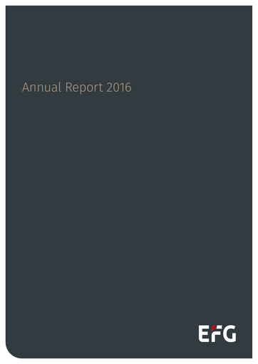 Thumbnail EFG International Annual Report 2016