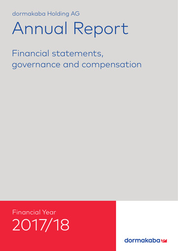 Thumbnail dormakaba Annual Report 2017-2018