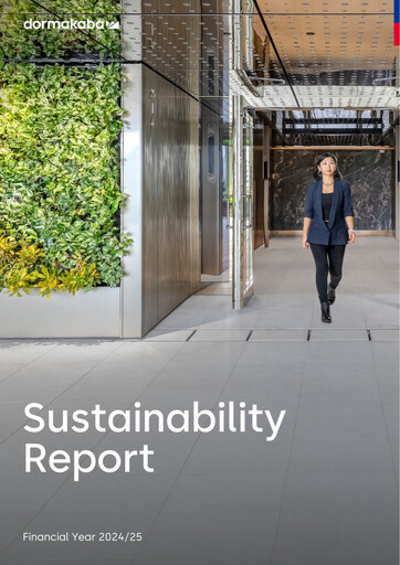 Thumbnail dormakaba Sustainability Report 2024-2025