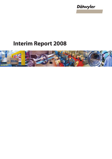 Thumbnail Dätwyler Half-year Report 2008-h1